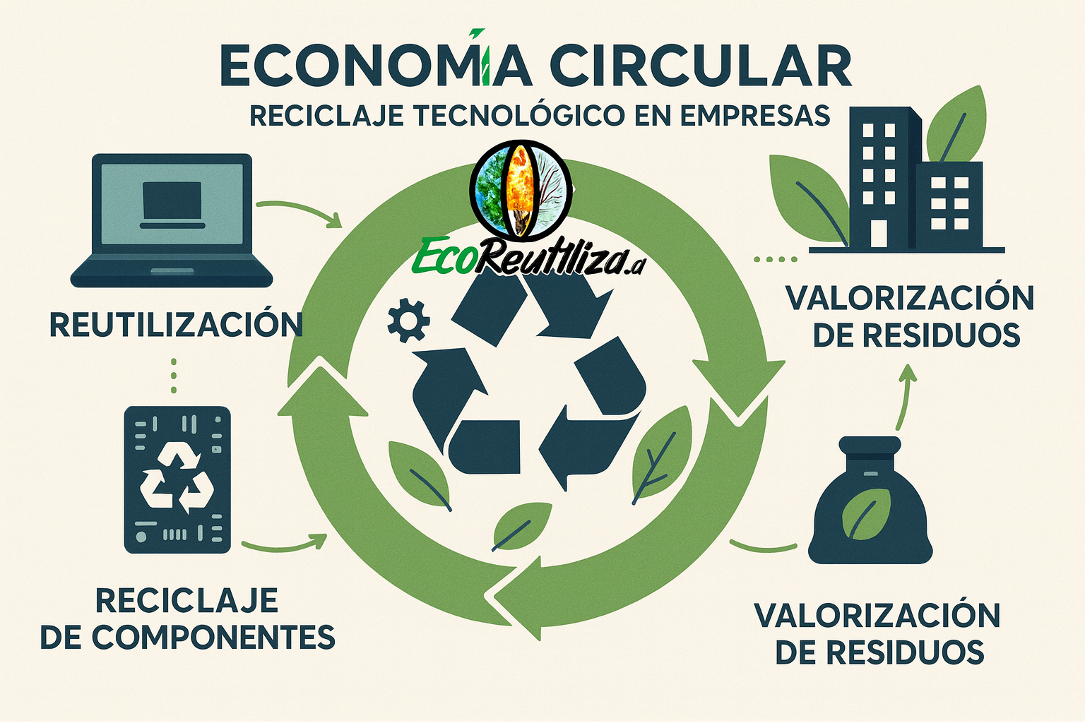 Economía circular y empresas de reciclaje ecoreutiliza
